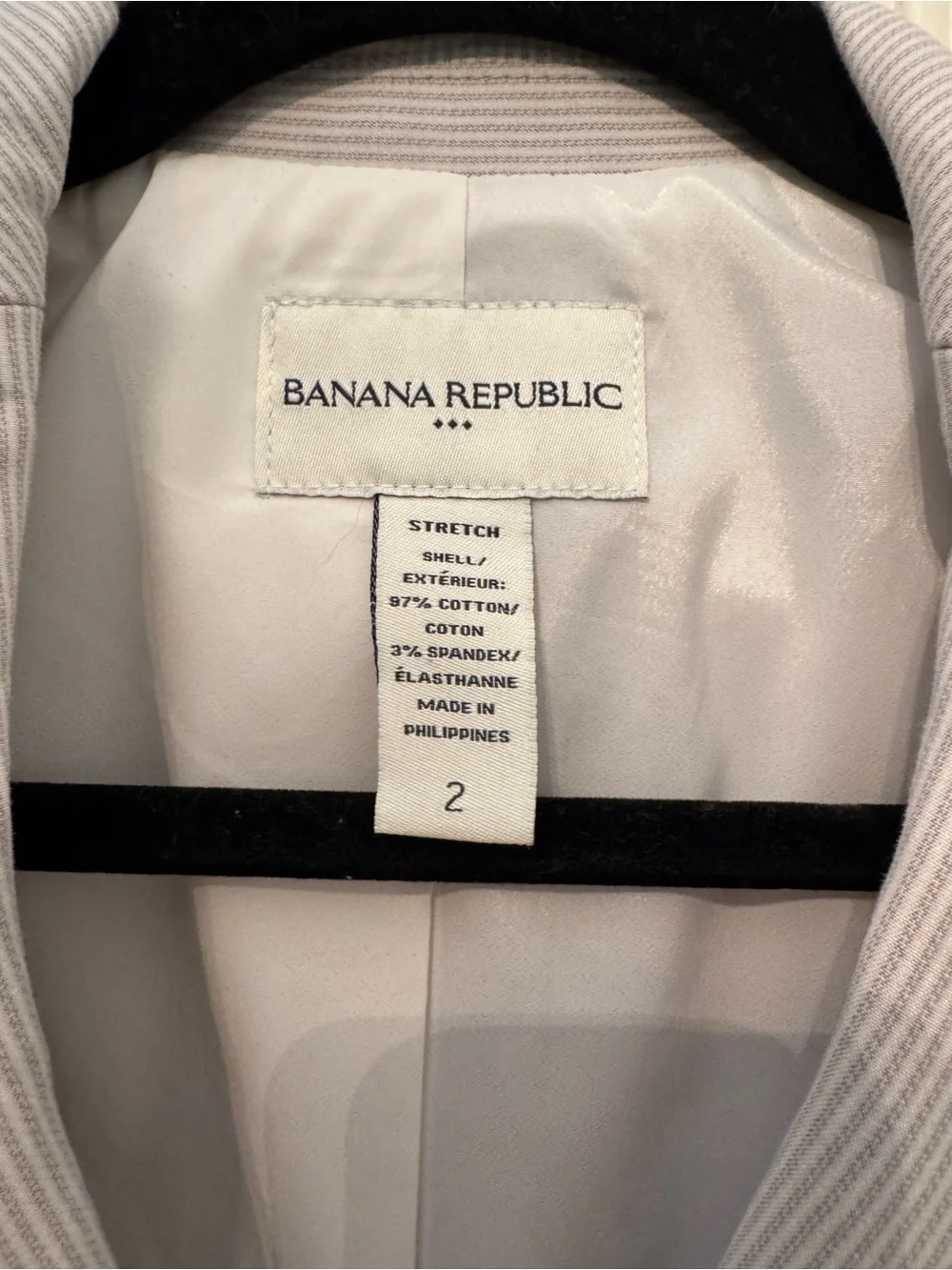 Banana Republic Womens Light Gray Blazer Jacket and Skirt Set - Picture 3 of 5